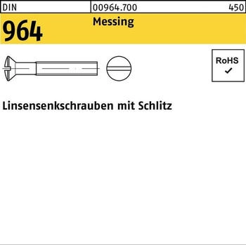 Theo Schrauben Linsensenkschraube DIN 964/ISO 2010 Schlitz M5x10 Messing (009647009050010)