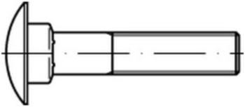 Theo Schrauben Flachrundschraube DIN 603 M10x50 Stahl 8.8 galvanisch verzinkt mit Vierkantansatz (006038140100050)