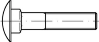REYHER Flachrundschraube DIN 603 mit Vierkantansatz M8x70 Edelstahl A2 (006039240080070)