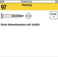 Holzschraube DIN 97 SEKO Schlitz 3,5x 12 Messing 200 St&uuml;ck
