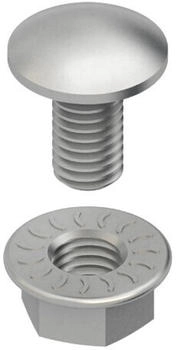 Niedax Flachrundschrauben M6 Länge 12 mm feuerverzinkt (FLM 6X12 F)