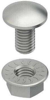 Niedax Flachrundkopfschraube M8, 13 mm, Stahl, feuerverzinkt (FLM 8X13 F)