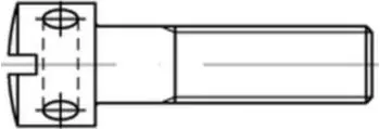Industrial Quality Supplies Zylinderkopf-Kreuzlochschraube DIN 404 Schlitz M6x20 Stahl 5.8 galvanisch verzinkt (004045100060020)