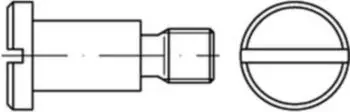 Industrial Quality Supplies Flachkopfschraube mit Schlitz und Ansatz M6x16 Stahl 4.8 galvanisch verzinkt (009235100060016)
