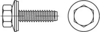 Industrial Quality Supplies Fassadenschraube VG 6,3x64 Edelstahl A2 blank (882769200063064)