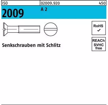 REYHER Senkschraube ISO 2009 Schlitz M3x 30 A 2 200 Stück