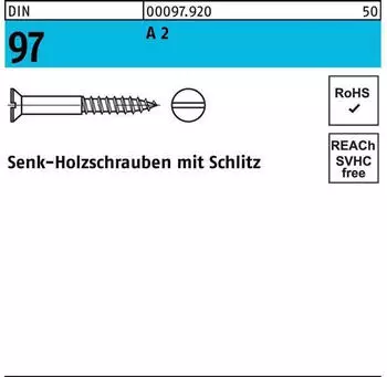 REYHER DIN 97 SEKO Schlitz 6x 35 A 2 200 Stück