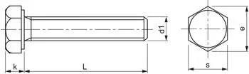 REYHER Sechskantschraube ISO 4017 M10x70 Stahl 8.8 feuerverzinkt (040178200100070)