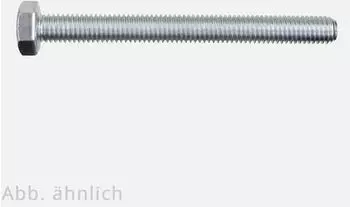Industrial Quality Supplies Sechskantschraube DIN 933 VG M10x25 Stahl 10.9 galvanisch verzinkt