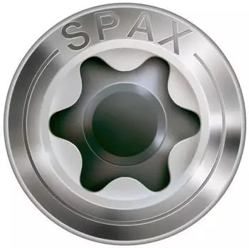 Spax Fassadenschraube 4,5x60mm Teilgewinde Linsensenkkopf Edelstahl A2 (25170004506022)