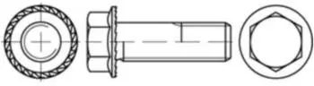 Reyher Sechskant-Flanschschraube mit Sperrverzahnung VG M12x25, Stahl blank, 100 St&uuml;ck (889331000120025)