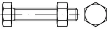 Contorion Sechskantschraube ISO 4017 SB-Garnitur A4-70 M20x45 (040179120200045)