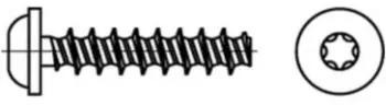 Reyher Liko ISR Gewindefurchschraube mit Scheibe 5x12mm TX25, verzinkt, 500 St&uuml;ck (R 88204)