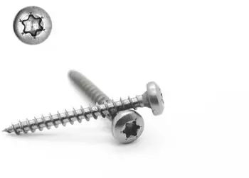Theo Schrauben Spanplattenschraube Halbrundkopf Vollgewinde 5,0x50 Torx 25 Edelstahl A2 (9045250 50)