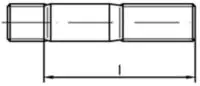 Stiftschraube DIN 939 M12x 85 A 4 Einschraubende=1,25d 10 St&uuml;ck