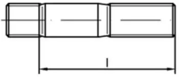 Reyher Stiftschraube M12x85 Edelstahl A4, Einschraubende 1,25d (DIN 939)