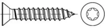 Reyher Senk-Blechschraube DIN 7982-C-T30, Stahl galvanisch verzinkt, 6,3x100mm