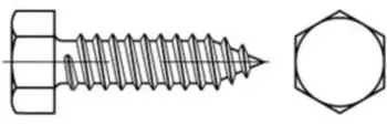 Reyher Sechskant-Blechschraube DIN 7976-C, Stahl galvanisch verzinkt, 5,5x60mm (DIN 7976-C)