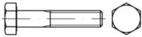 Sechskantschraube ISO 4014 Schaft M27x190 1.7218 +QT (25CrMo4) galv.verz. 1St.