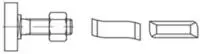 Hammerkopfschraube R 88938 38/17 6-ktmutter M16x80 MuA 4 10St. HALFEN