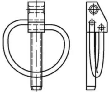 Reyher Klappstecker DIN 11023 12x55, Stahl galv. verzinkt Zn8 (110230800120055)