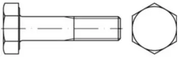 Reyher Sechskant-Schaftschraube M30x180 Stahl 10.9 feuerverzinkt (0460930180)