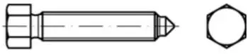 Contorion Sechskantschraube mit Ansatzspitze DIN 564 Form A Stahl 8.8 M12x60 (005648010120060)