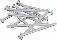 vidaXL Schraube 1200 stk. Silber M6 x 85 mm Stahl