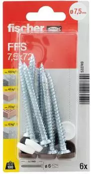 Fischer Fensterrahmenschraube FFS 7,5x72mm TX30 (532749)