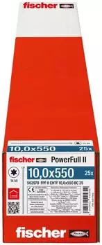 Fischer PowerFull II Holzschraube Vollgewinde 10,0x550mm verzinkt (562978)