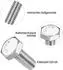 LuxusKollektion Sechskantschrauben M6x16mm, verzinkter Stahl, 100 Stück