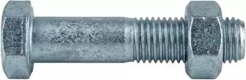 Reyher Sechskantschraube mit Mutter M30x100 Stahl 4.6 feuerverzinkt (DIN 7990)