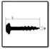 Kreg Pocket-Hole Linsenkopfschraube 64mm, Grobgewinde, 50 Stk (SML-C250-50)