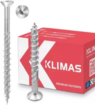 KLIMAS Spanplattenschraube Senkkopf T30 6,0x120mm galv. verzinkt (18/0817)
