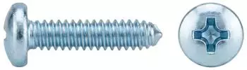 Contorion Linsenkopf-Blechschraube ISO 7049 Kreuzschlitz PH, Stahl galv. verzinkt, 5,5x32mm (070490140055032)