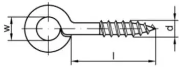 Reyher Ringschraub&ouml;se Typ 1, Stahl verzinkt, 50x14mm (88133)