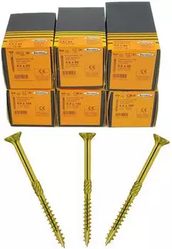 EuroTec Paneltwistec Spanplattenschraube Senkkopf gelb TX20 5,0x50mm