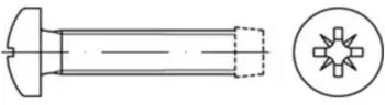 Reyher Gewindefurchende Schraube DIN 7500 CM, Linsenkopf PZ, Stahl galv.verz., M2,5x6, 1000St.