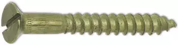 Reyher Holzschraube Senkkopf Schlitz DIN 97 4,0x30mm Messing