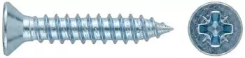 Contorion Senkkopf-Blechschraube ISO 7050 Form C-Z, Stahl galv. verzinkt, 3,9x22mm, 500 Stück (070500160039022)