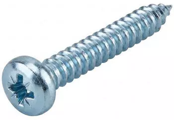 Reyher Linsenkopf-Blechschraube Kreuzschlitz Form C, verzinkt, 4,8x32mm (ISO 7049)