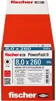 Fischer 566364, Fischer 566364 PowerFast II Senk-Holzschraube 8mm 260mm...