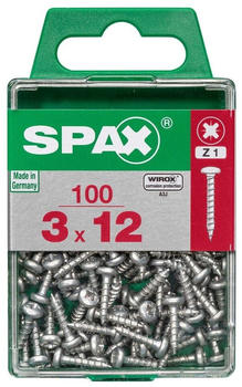 Spax 3 x 12mm 100 Stk. (763030106)
