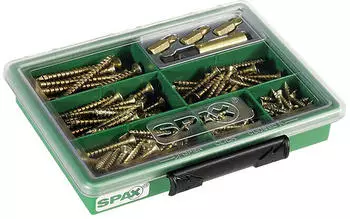 Spax International Spax Schrauben-Sortimentskasten PZ Yellox 199 tlg. (763031928)