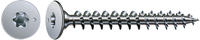 SPAX Flachr&uuml;ckwandkopfschraube T-STAR plus Vollgewinde - Stahl Wirox-Silber -