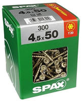 Spax - Universalschrauben 4.5 X 50 Mm Tx 20 - 300 Stk. Holzschrauben