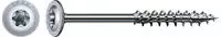 SPAX Holzbauschraube Tellerkopf TG Torx 40 Wirox-Silber mit Bewertung - 8 mm , 400 mm