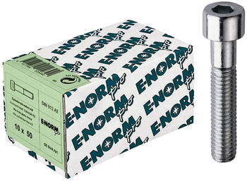 E-NORMpro Zylinderschraube DIN 912 Edelstahl A2 Innensechskant M8 x 20 mm (100 Stück)