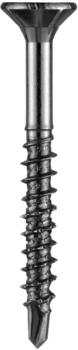 E-NORMpro Spanplattenschrauben Senkkopf Edelstahl A2 Bohrspitze T25 Innenstern TX 5,0 x 80 / 50 mm (200 Stück)