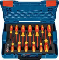 Bosch - VDE-Schraubendreher-Set, mit einpoligem Phasenpr&uuml;fer, 14-tlg....